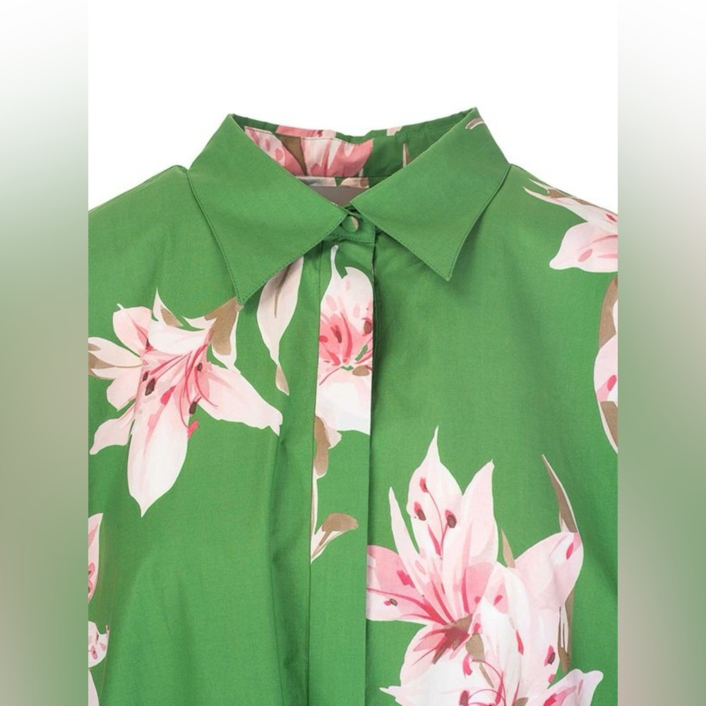VALENTINO GARAVANI
Lilium print cotton dress in green size IT 42 - Picture 3 of 16